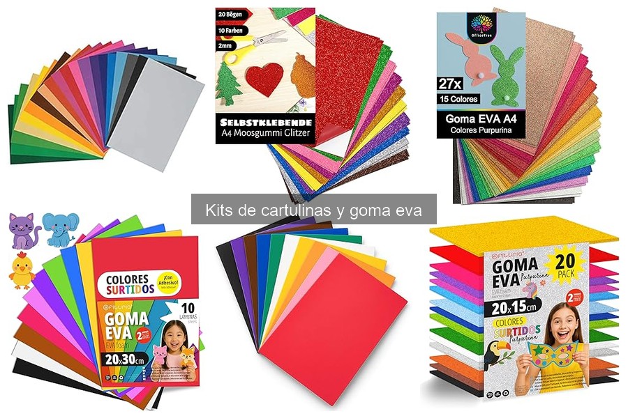 Kits de cartulinas y goma eva adaptados para niños especiales
