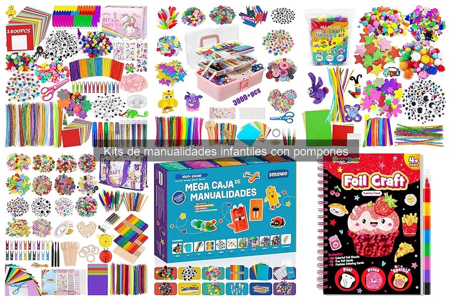 Kits de manualidades con pompones: ¿Qué incluyen?