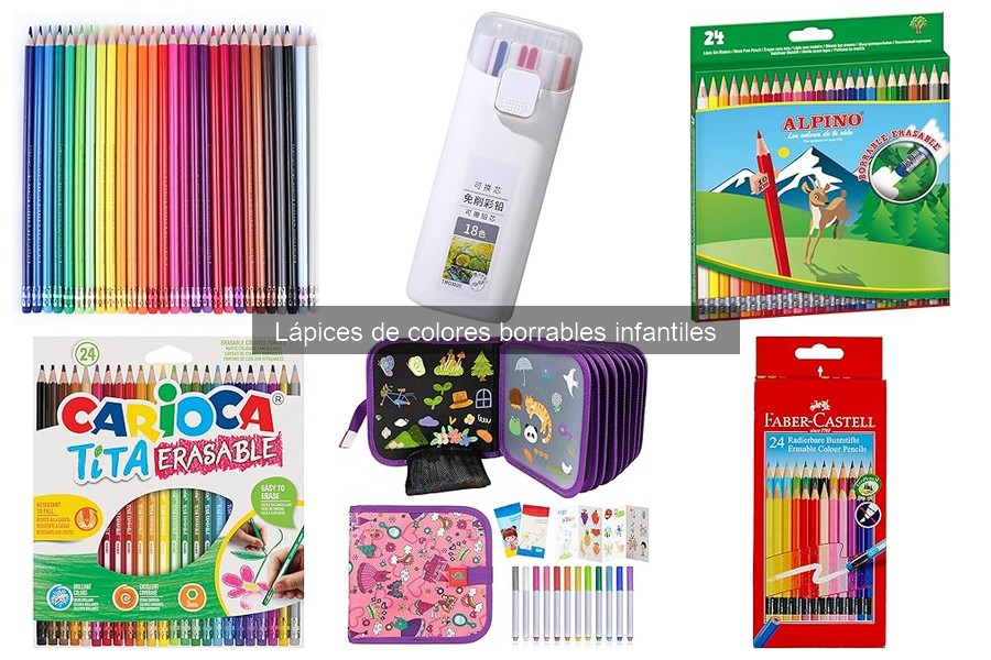 Lápices de colores borrables infantiles: ¿qué son y sus beneficios?