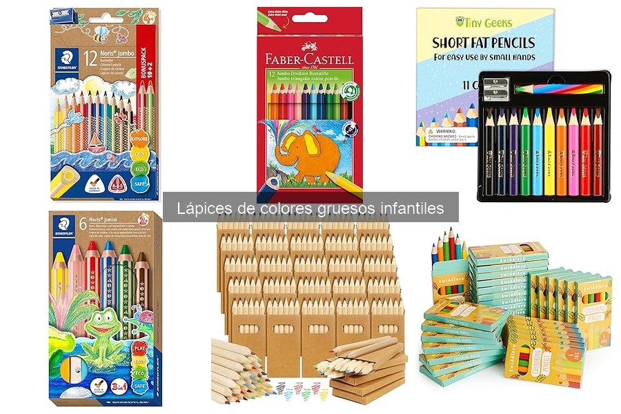 Lápices de colores gruesos no tóxicos para niños: guía de compra