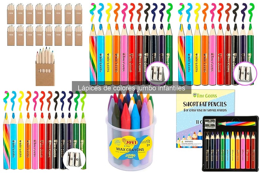 Lápices de colores jumbo para niños con necesidades especiales