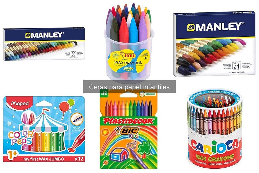 Las mejores ceras para papel infantiles: comparativa y recomendaciones