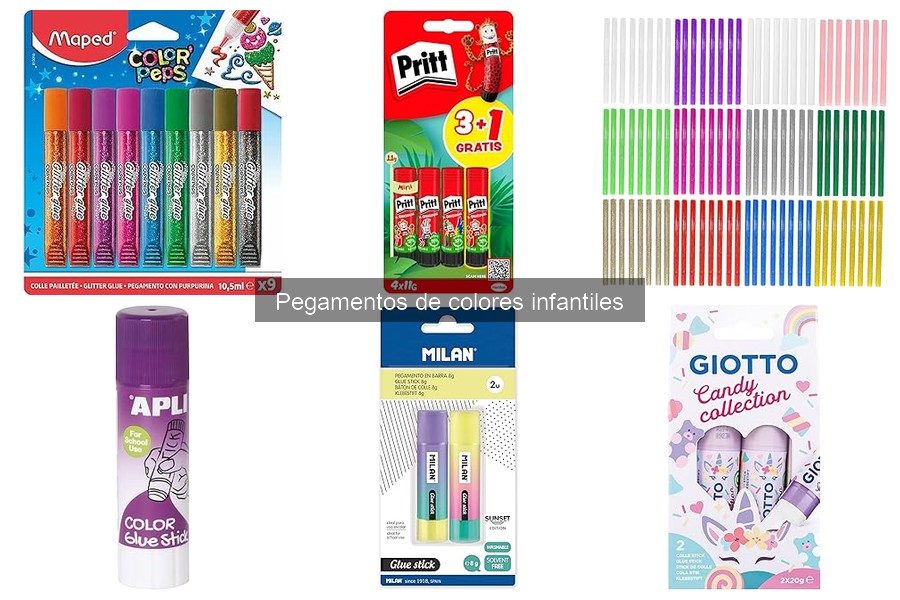Los mejores pegamentos de colores para proyectos escolares