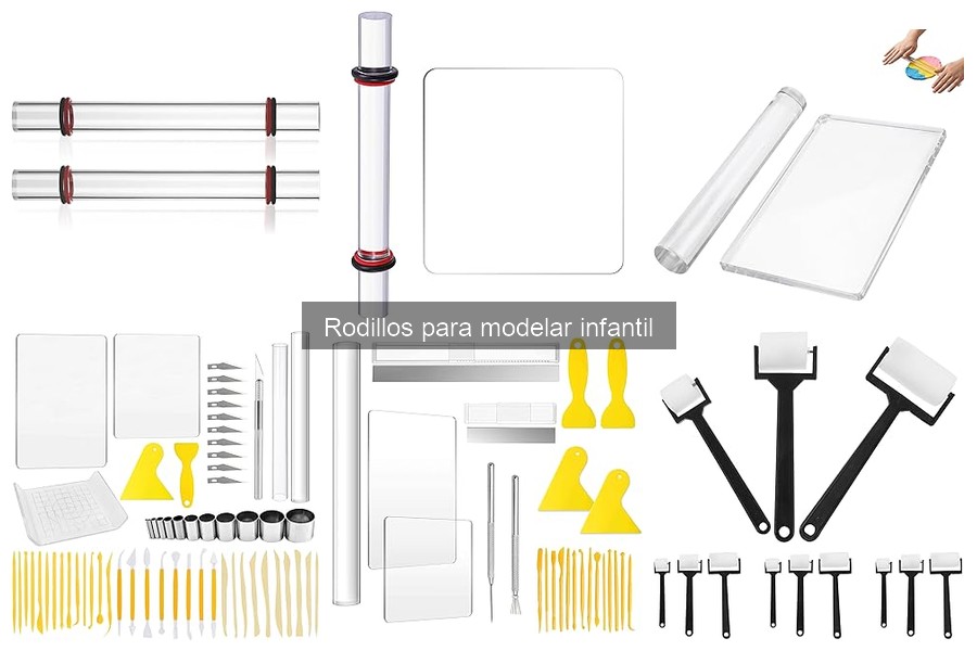 Materiales creativos para rodillos de modelar infantil