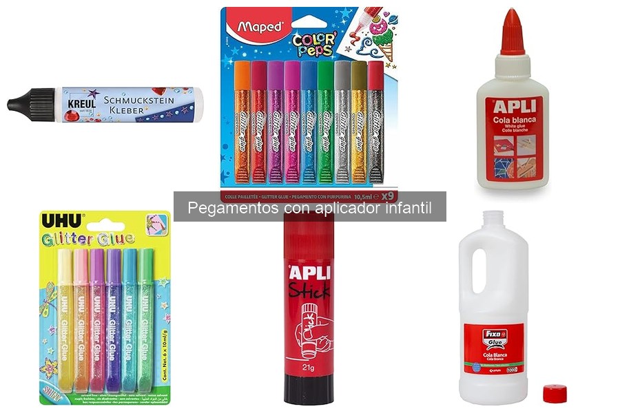 Materiales que puedes unir con pegamento para niños