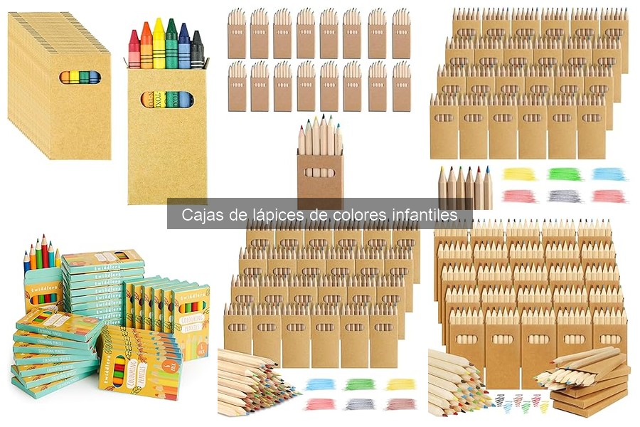 Materiales seguros en cajas de lápices infantiles