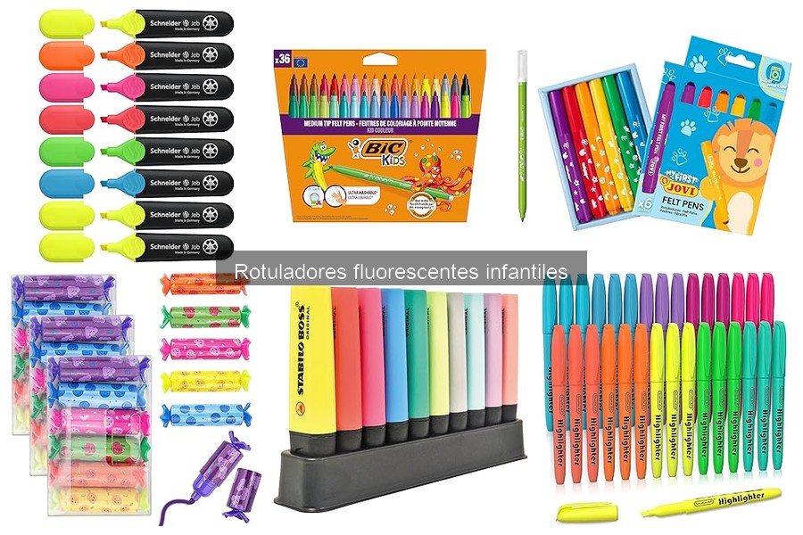 Mejores accesorios para rotuladores fluorescentes infantiles