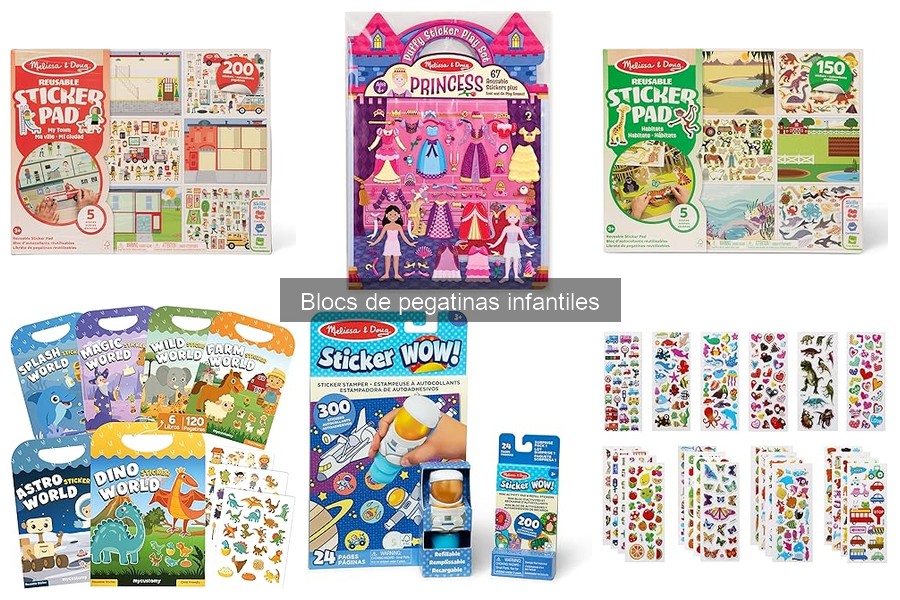 Mejores blocs de pegatinas infantiles para actividades creativas