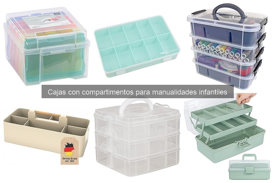 Mejores cajas con compartimentos para manualidades infantiles
