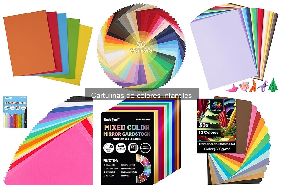 Mejores cartulinas de colores para manualidades infantiles