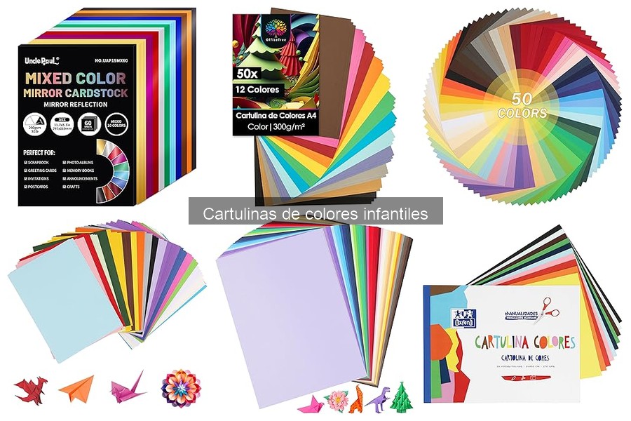 Mejores cartulinas de colores para niños pequeños