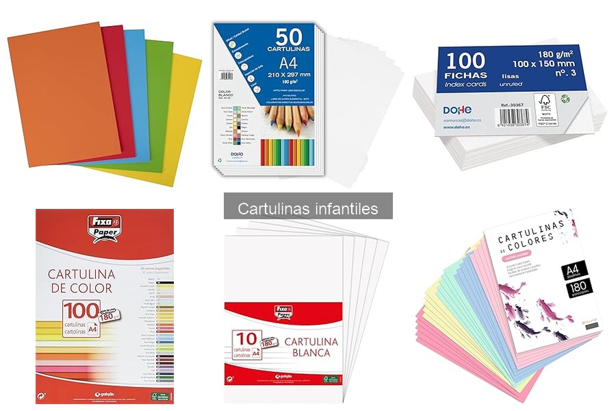 Mejores cartulinas infantiles para proyectos escolares