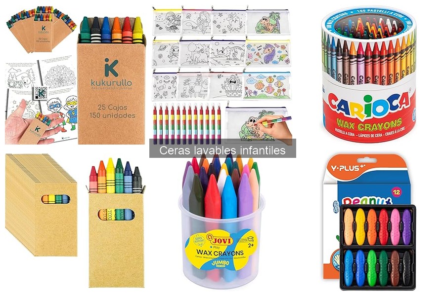 Mejores ceras lavables para niños de 3 a 5 años
