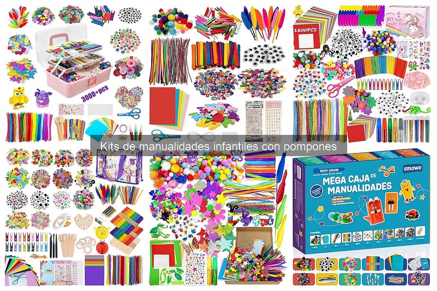 Mejores kits de manualidades con pompones para niños de 5 a 7 años