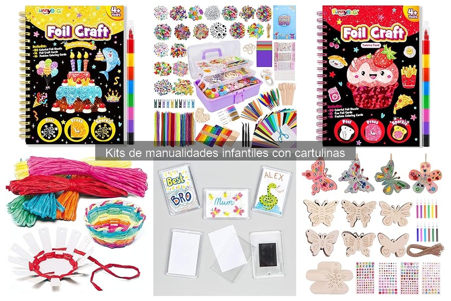 Mejores kits de manualidades infantiles con cartulinas para niños