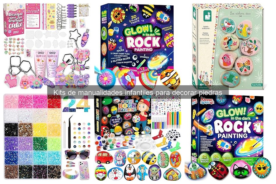 Mejores kits de manualidades para decorar piedras infantiles