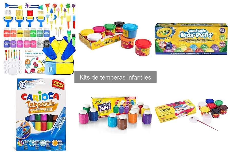Mejores kits de témperas infantiles según la edad del niño