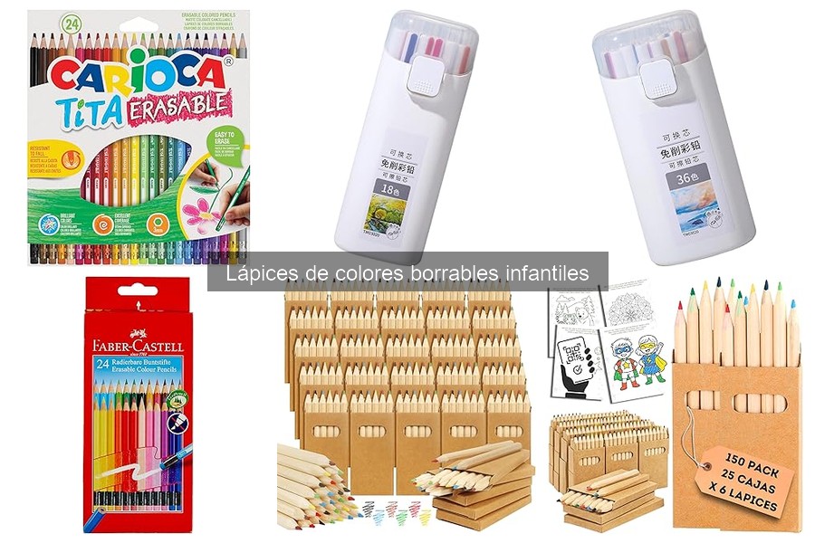 Mejores lápices de colores borrables para niños en 2023