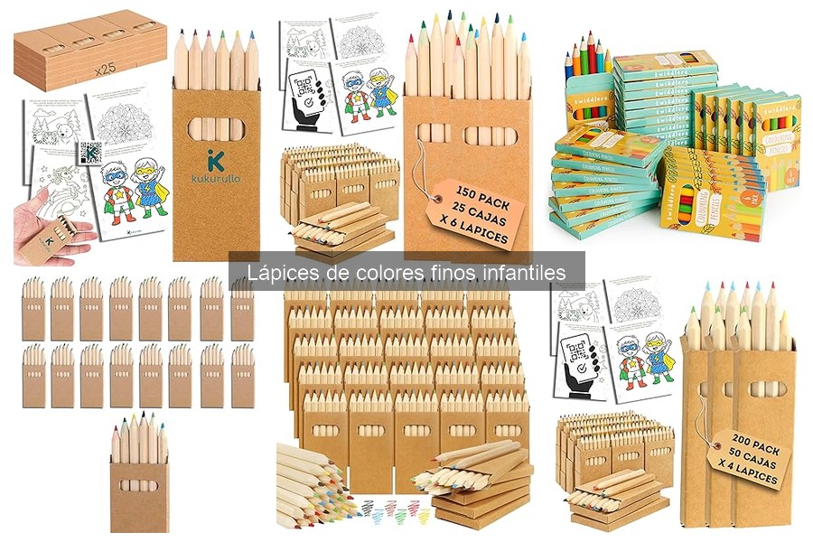 Mejores lápices de colores finos para actividades escolares
