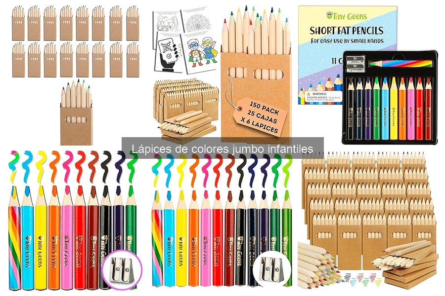 Mejores lápices de colores jumbo para niños de 3 a 5 años