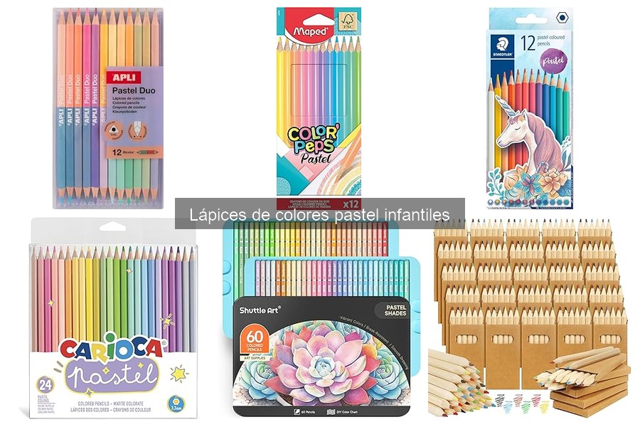 Mejores lápices de colores pastel para niños en 2023