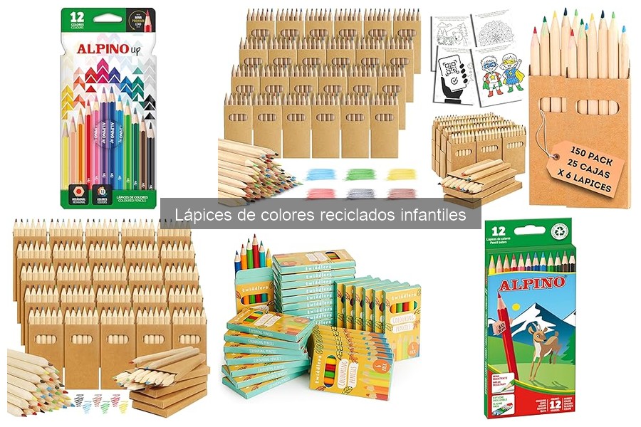 Mejores lápices de colores reciclados para manualidades infantiles
