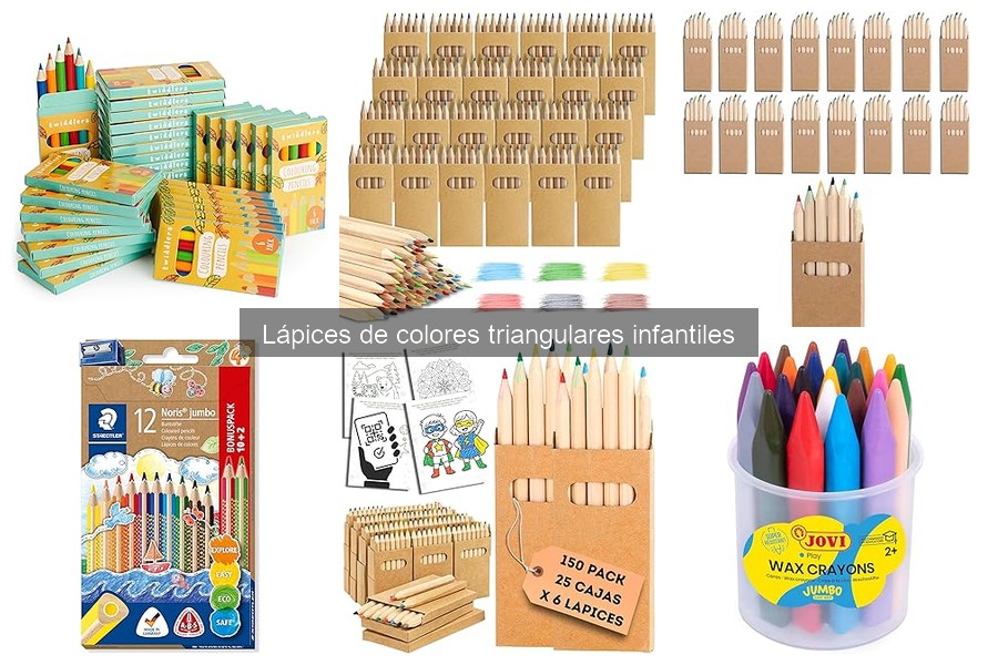 Mejores lápices de colores triangulares para niños de 3 a 5 años