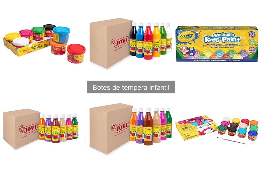 Mejores lugares para comprar botes de témpera infantil baratos