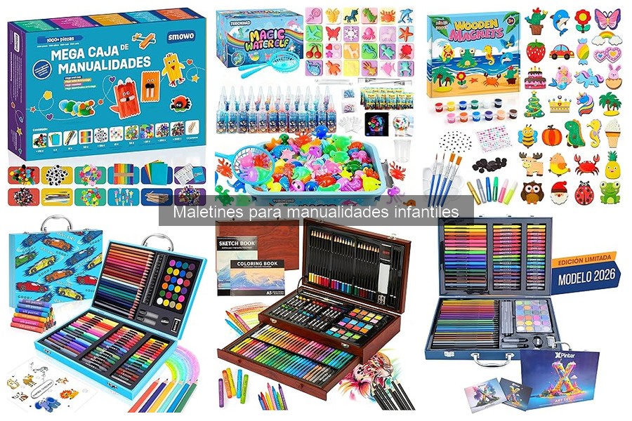 Mejores maletines de manualidades infantiles según la edad
