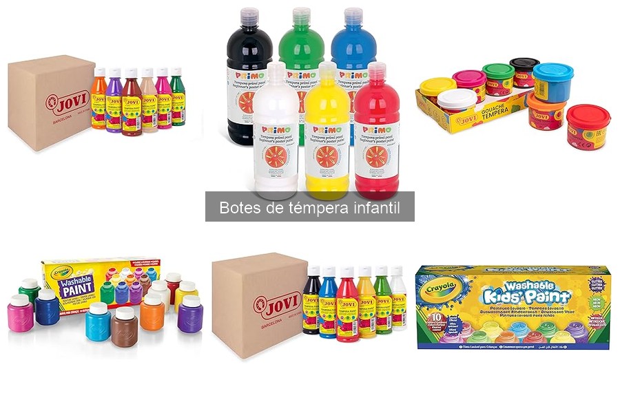 Mejores marcas de botes de témpera infantil para tus manualidades