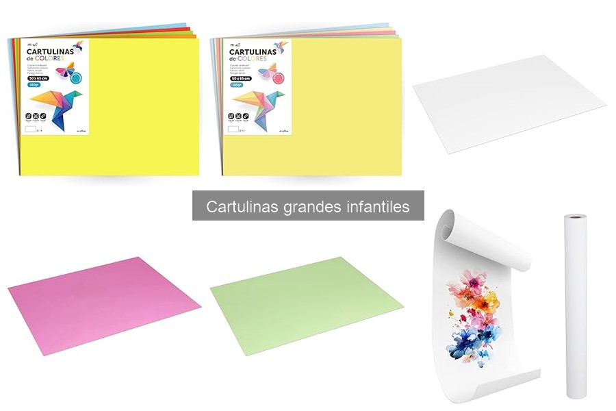 Mejores marcas de cartulinas grandes infantiles y su comparación