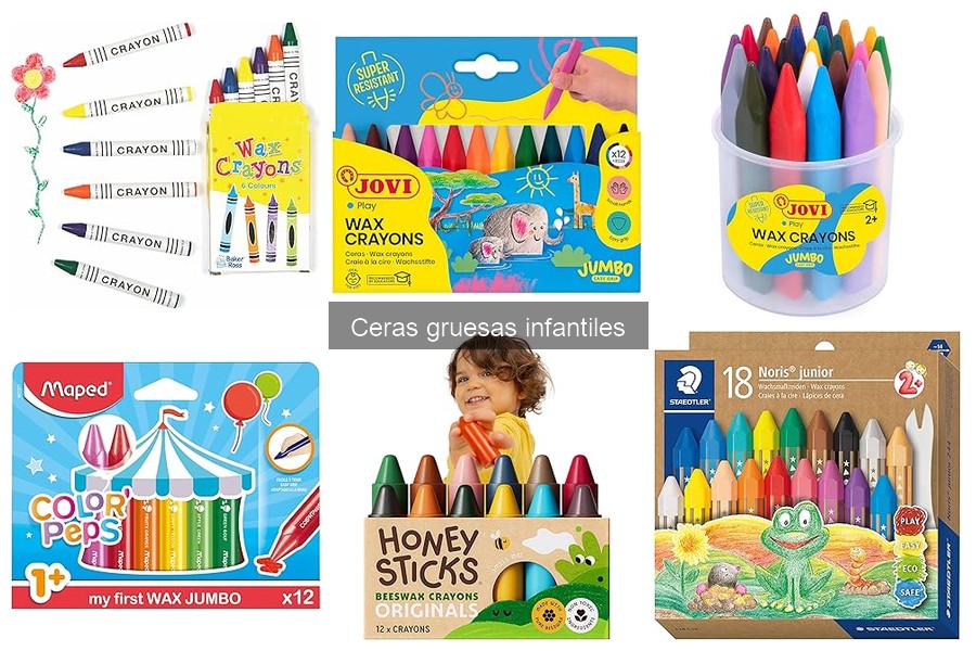 Mejores marcas de ceras gruesas infantiles: comparativa 2023