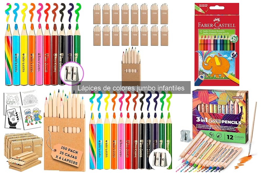 Mejores marcas de lápices de colores jumbo para niños