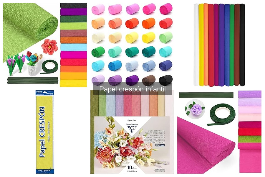 Mejores marcas de papel crespón infantil para manualidades