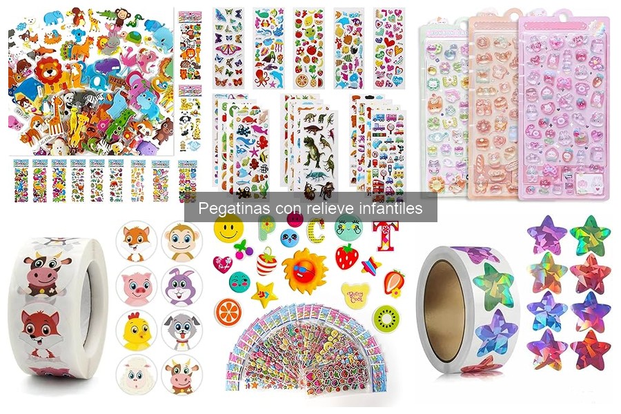 Mejores marcas de pegatinas con relieve para niños
