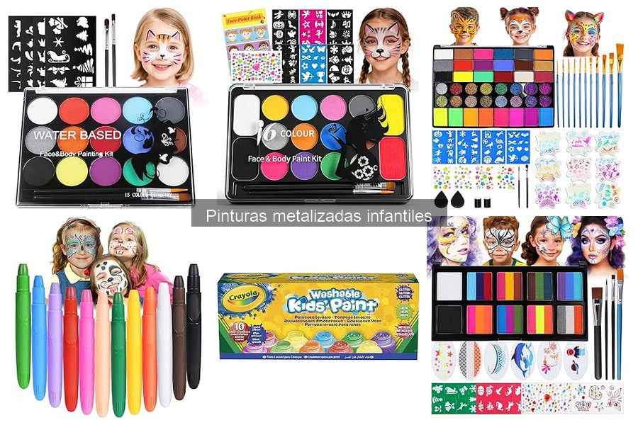 Mejores marcas de pinturas metalizadas infantiles para niños