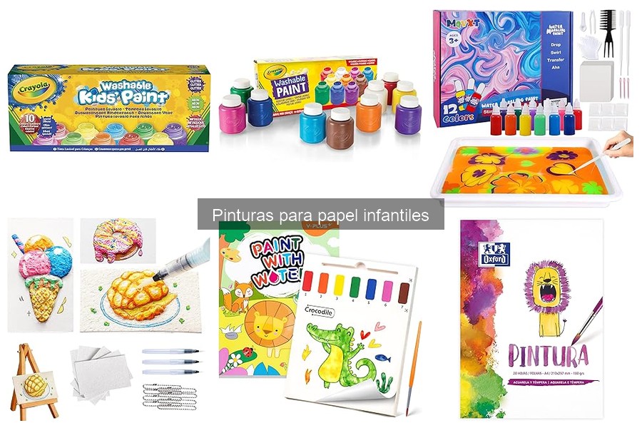 Mejores marcas de pinturas para papel infantiles comparativa