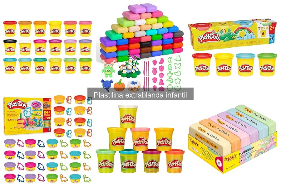 Mejores marcas de plastilina extrablanda infantil comparativa