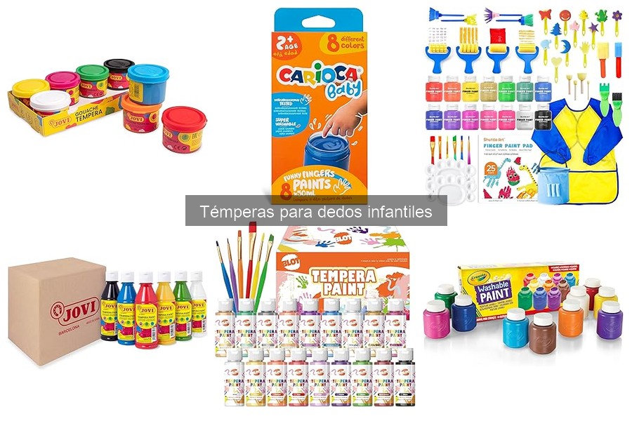 Mejores marcas de témperas para dedos infantiles: opiniones