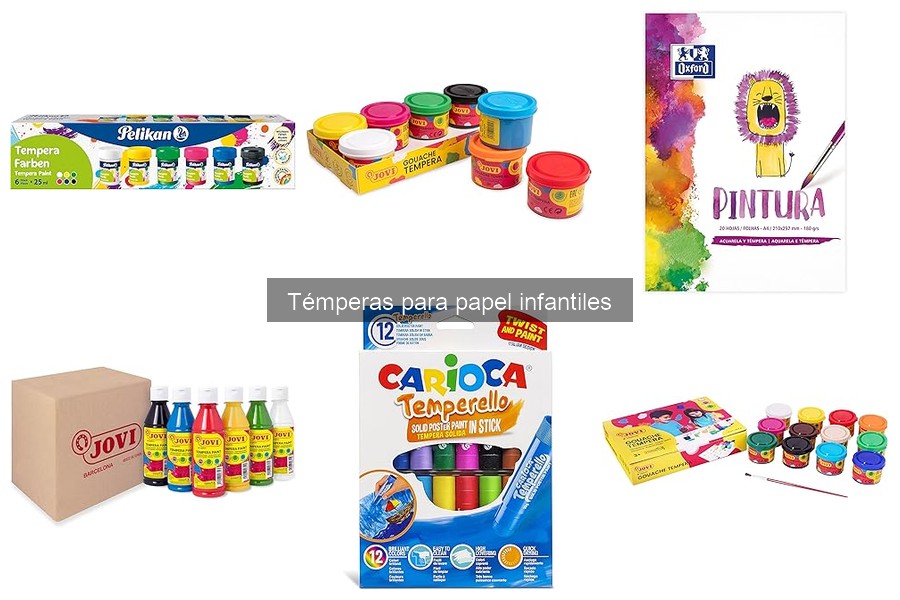 Mejores marcas de témperas para papel infantiles comparativa