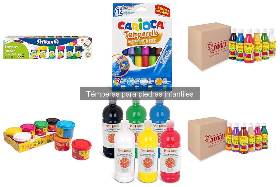 Mejores marcas de témperas para piedras infantiles