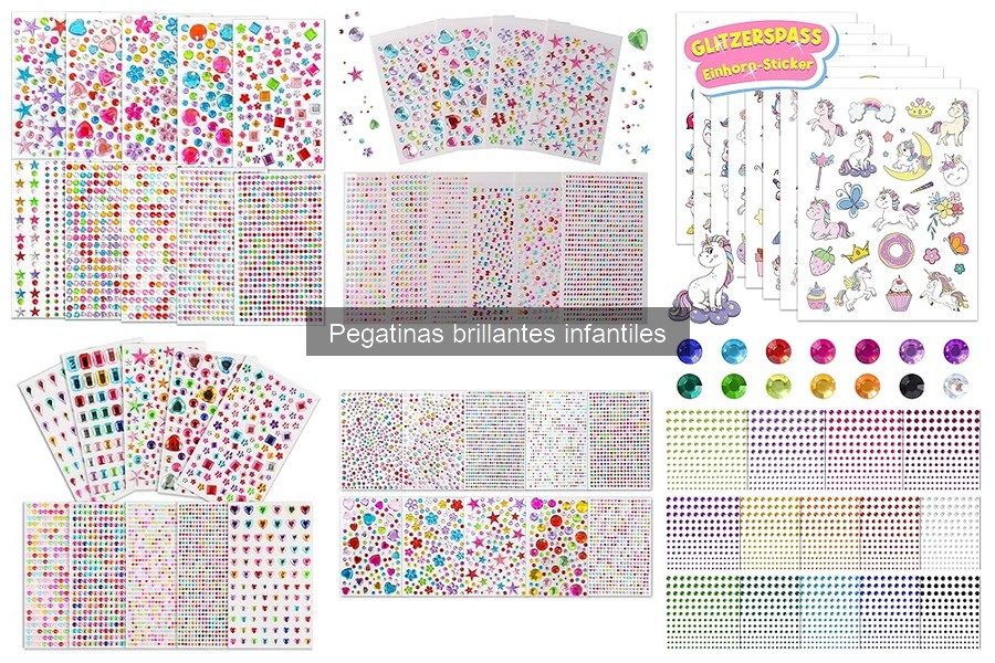 Mejores pegatinas brillantes infantiles para manualidades