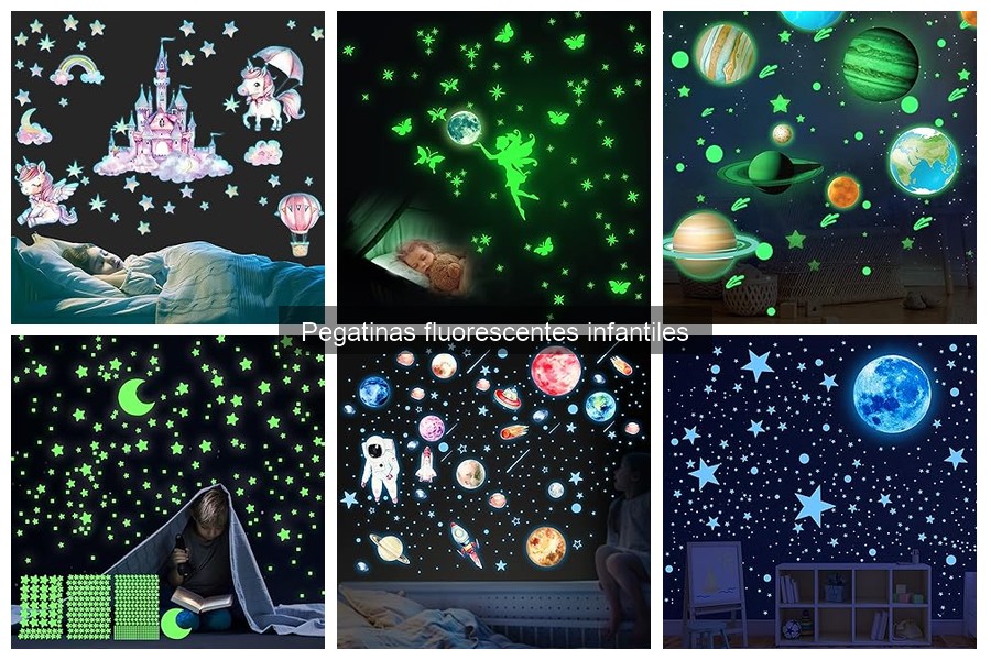 Mejores pegatinas fluorescentes para manualidades infantiles