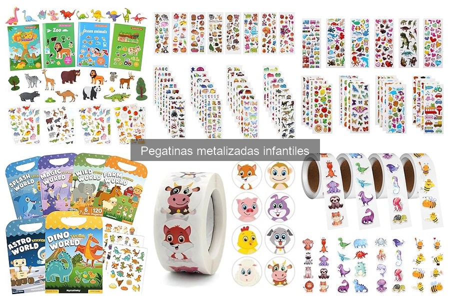 Mejores pegatinas metalizadas infantiles para manualidades
