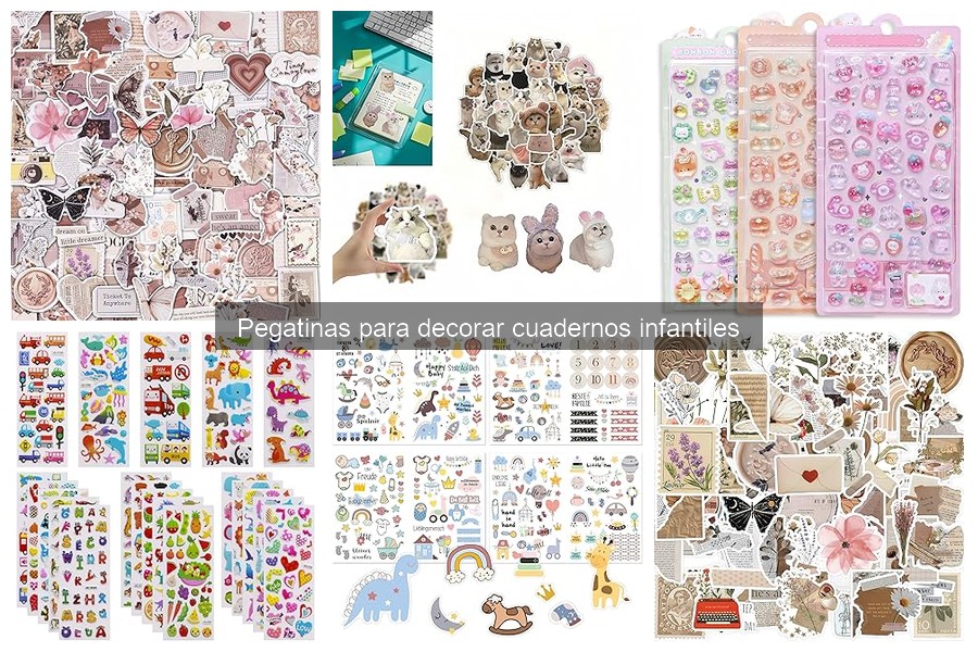 Mejores Pegatinas para Decorar Cuadernos Infantiles