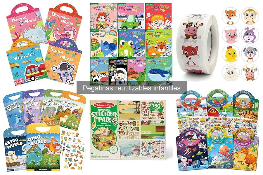 Mejores pegatinas reutilizables infantiles para manualidades