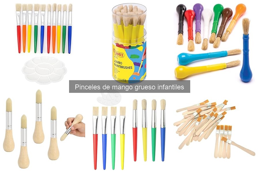 Mejores pinceles de mango grueso para niños: Análisis y Opiniones
