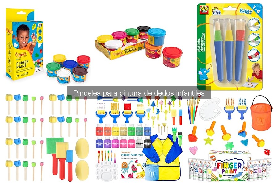 Mejores pinceles para pintura de dedos según la edad del niño