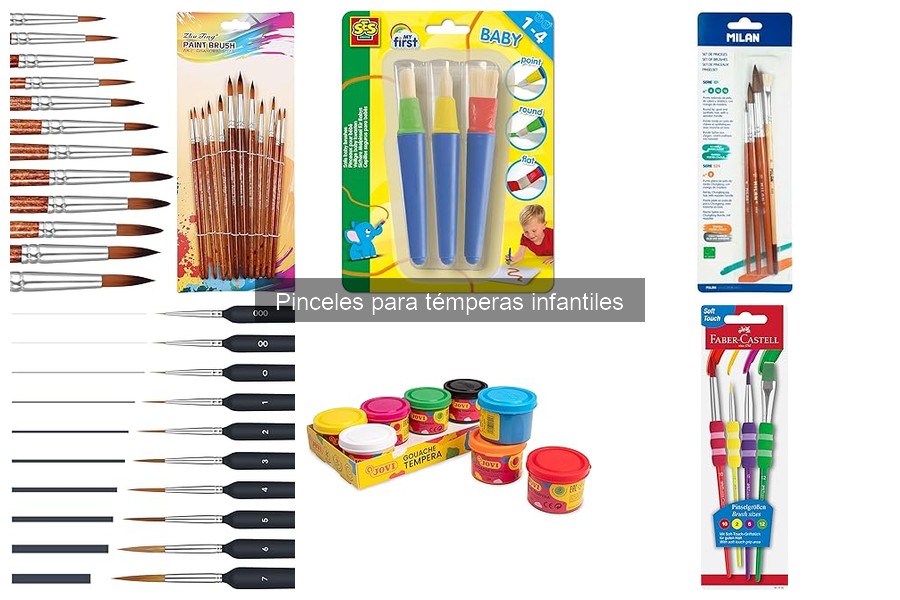 Mejores pinceles para témperas infantiles: comparación 2023