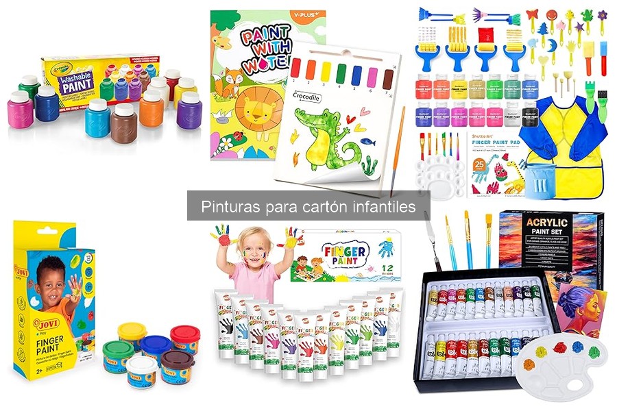 Mejores pinturas para manualidades en cartón infantiles